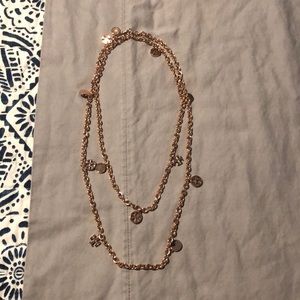 Tory Burch rose gold necklace